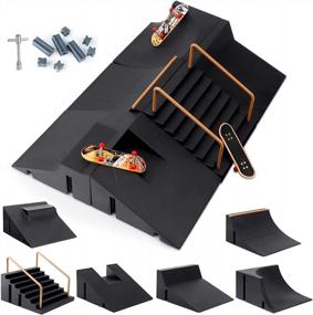 img 4 attached to KETIEE Finger Skateboard Ramps: Ultimate Skate Park for Kids & Adults! (6 in 1)