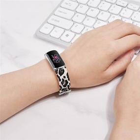 img 1 attached to 3-Pack Sport Bands Compatible With Fitbit Luxe Wellness & Relaxation for App-Enabled Activity Trackers