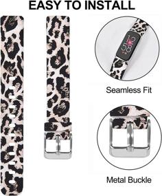 img 2 attached to 3-Pack Sport Bands Compatible With Fitbit Luxe Wellness & Relaxation for App-Enabled Activity Trackers