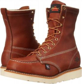 img 1 attached to Stay Safe And Comfortable With Thorogood'S American Heritage Steel Toe Work Boots For Men