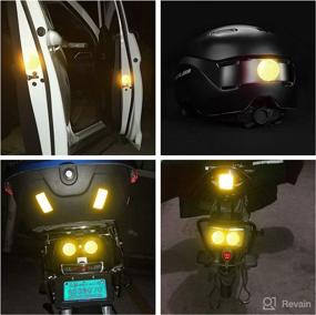 img 1 attached to WEAVERBIRD Reflective Waterproofs Visibility Motorcycle Motorcycle & Powersports ... Accessories