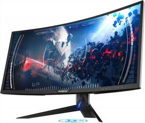 img 3 attached to 🎮 Upgrade Your Gaming Experience: Westinghouse FreeSync Curved Gaming Monitor 34", UWQHD3440X1440, 100Hz, WC34DX9019
