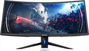 img 4 attached to 🎮 Upgrade Your Gaming Experience: Westinghouse FreeSync Curved Gaming Monitor 34", UWQHD3440X1440, 100Hz, WC34DX9019