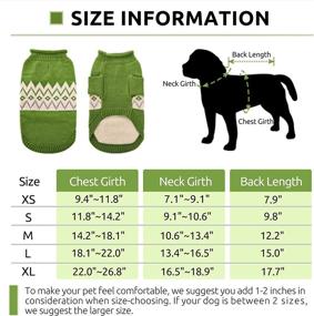 img 3 attached to 🐾 Queenmore Warm Dog Sweater: Cozy Pet Knitwear for Winter - Perfect for Small to Medium Dogs and Cats