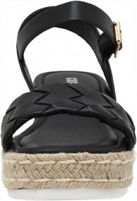 img 3 attached to Stylish Woven Espadrille Wedge Sandal For Women - CUSHIONAIRE Mae