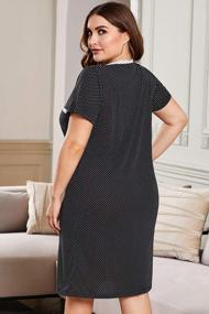 img 2 attached to Women'S Plus Size Super Comfy Long Nightgown Sleepwear 1X-5X By BLMFAION