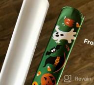 img 1 attached to VEYLIN Halloween Snap Bracelets, 48Pack Slap Bracelets Bulk With Pumpkin Ghost Spider Pattern For Halloween Party Favors review by Yvonne Roybal