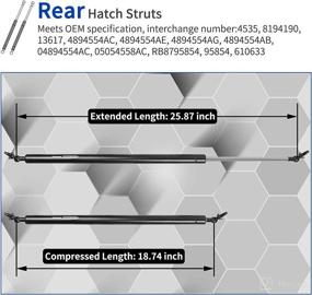 img 2 attached to 🛠️ OTUAYAUTO Rear Liftgate Lift Support Struts - Compatible with Chrysler Town & Country 2001-2007, Voyager 2001-2003, Dodge Grand Caravan 2001-2007, OEM # 4535 (Pack of 2) – Improved SEO