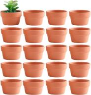 yishang 3.5-inch shallow terra cotta pots: perfect for succulents, cacti, diy crafts, weddings and favors logo