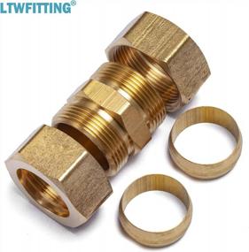 img 1 attached to Pack Of 3 Brass Compression Fitting Union For 7/8-Inch OD With LTWFITTING