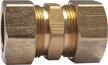 pack of 3 brass compression fitting union for 7/8-inch od with ltwfitting logo