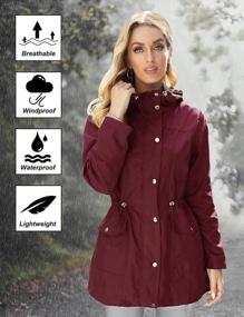 img 2 attached to Women'S Lightweight Raincoat: Bloggerlove Waterproof Windbreaker Striped Trench Coats S-XXL