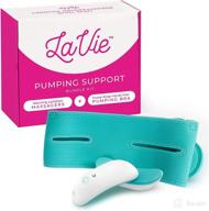 ✨ warm and massage in style with lavie warming massagers 2-pack (pair) and pump strap hands free pumping bra bundle, teal logo
