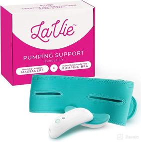 img 4 attached to ✨ Warm and Massage in Style with LaVie Warming Massagers 2-Pack (Pair) and Pump Strap Hands Free Pumping Bra Bundle, Teal