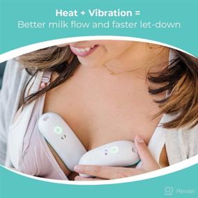 img 1 attached to ✨ Warm and Massage in Style with LaVie Warming Massagers 2-Pack (Pair) and Pump Strap Hands Free Pumping Bra Bundle, Teal