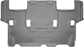 img 4 attached to Husky Liners 14372: Grey Weatherbeater 3rd Seat Floor Mat for 2007-17 Ford Expedition & Lincoln Navigator