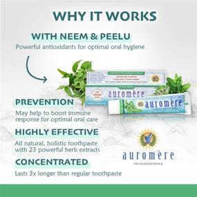 img 2 attached to 🌿 Auromere Herbal Toothpaste for Fresh Oral Care - Ayurvedic