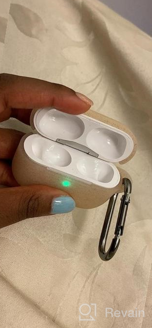 img 1 attached to Protect Your Apple AirPods With Hamile Silicone Case - Shockproof Cover & Keychain Included In Lilac For AirPods Pro 2019 review by Santiago Serrano
