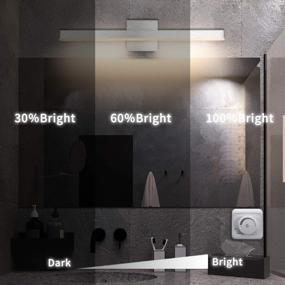 img 3 attached to Upgrade Your Bathroom With Joossnwell'S 24 Inch Dimmable LED Vanity Lights: 3000K Makeup Lighting And Modern Design