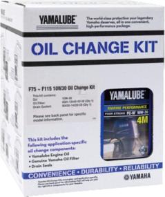 img 1 attached to 🔧 Yamaha Marine OEM Outboard Motor Oil Kit F75 F115 10W-30 - LUB-MRNMD-KT-11-1