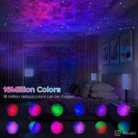 img 4 attached to WiFi Smart Star Projector with 16 Million Colors - GreatPro LED Galaxy Projector, Compatible with Alexa & Google, Timer & Brightness Adjustment, Perfect Room Decor, Birthday Gift, Starry Sky Night Light for Party and Kids