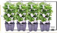 stone recirculating tower garden system with 4 tiers logo