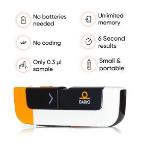 img 3 attached to DARIO Blood Glucose Monitor Kit: Test & Manage Diabetes With 25 Strips, 10 Sterile Lancets (Android USB-C)