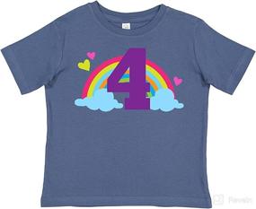 img 3 attached to Inktastic Birthday Rainbow Toddler T Shirt Apparel & Accessories Baby Girls best: Clothing