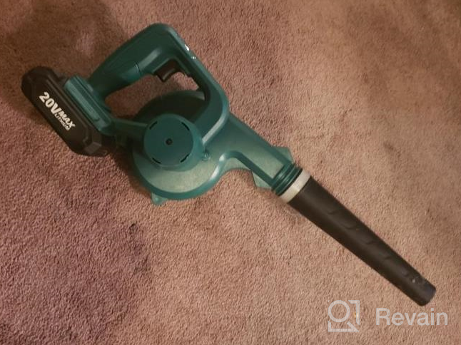 img 1 attached to 🌿 KIMO Cordless Leaf Blower & Vacuum: 2-in-1 20V Leaf Blower for Lawn Care, Dust, & Pet Hair - Lightweight, Mini, Handheld Electric Blowers with Battery and Charger included, 150CFM Power review by Sivabala Mickel