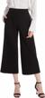 stylish and comfortable ginasy black wide leg pants for women - perfect for business casual wear logo