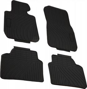 img 3 attached to EnRand All-Weather Rubber Slush Floor Mats For BMW 3/4 Series F30 F80 F31 F32 F33 F36 2012-2018 - Front & Rear Seat Protector Accessories For 320I, 328I, 335I