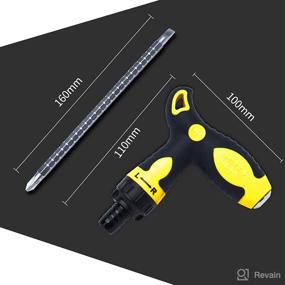 img 3 attached to 🔧 Buspoll T-Type Multifunctional Ratchet Screwdriver - 4-Inch Stubby Handle & Dual-Purpose Telescopic Screwdriver