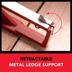 img 3 attached to Kapro - 353 Professional Ledge-It Try & Mitre Square - For Leveling And Measuring - Features Stainless Steel Blade, Retractable Ledge, And Etched Ruler Markings - 12 Inch