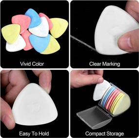 img 2 attached to Top-Quality Tailor'S Chalk Set - 10 Pieces Of Wax-Based Fabric Markers For Sewing And Crafting, Ideal For Tailoring And Measuring Fabrics