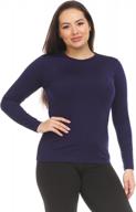 women's long sleeve thermal tops - winter underwear shirts for women by thermajane логотип