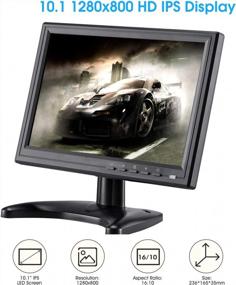 img 3 attached to Basense Monitor 10.1 Inch, 1280X800 Portable Display, 60Hz Refresh Rate, Raspberry Pi Compatible