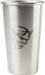 stylish and durable: get your dodge demon 16 oz stainless steel laser engraved pint glass here! logo