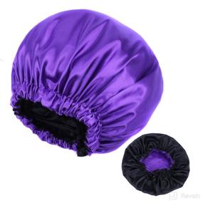 img 4 attached to Adjustable Bonnet Sleeping Supernova Burgundy Personal Care