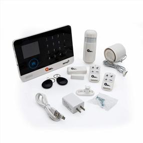 img 4 attached to Беспроводная домашняя система безопасности QIAN - управление сигнализацией WiFi, современный интерфейс пользовательского интерфейса, RFID, сенсорный экран и приложение (Ss5500)
