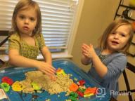 img 1 attached to Get Creative With CoolSand Deluxe Bucket Learning Set - 2 Lbs Moldable Play Sand, Shaping Molds, Inflatable Sandbox & Storage Bucket review by Colin Zilinskas