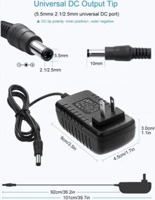 img 3 attached to ALITOVE 24V 1A DC Power Supply Adapter 100~240V AC To DC Converter 5.5Mm X 2.5Mm 2.1Mm Plug For LED Strip Light CCTV Camera DC Pump, 24W 24 Volt 1000MA 800MA 600MA 400MA 200MA