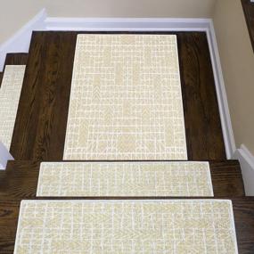 img 3 attached to SUSSEXHOME Hudson Collection: 2X3Ft Heavy Duty Low Pile Rug Runner - Ultra Thin Non Slip Washable Cotton Indoor Entryway Rug