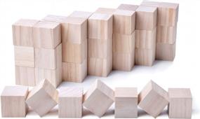 img 3 attached to Get Creative With 40 Solid Wood Craft Blocks For DIY Carving, Painting, And Art Projects!
