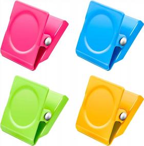 img 4 attached to Организуйте свою жизнь с помощью 4 магнитных зажимов для заметок DIYSELF'S для холодильника и доски