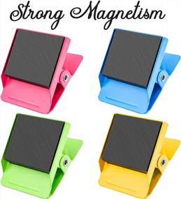 img 1 attached to Organize Your Life With DIYSELF'S 4-Pack Magnetic Memo Note Clips For Fridge And Whiteboard
