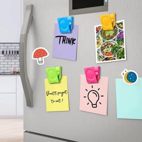 img 3 attached to Организуйте свою жизнь с помощью 4 магнитных зажимов для заметок DIYSELF'S для холодильника и доски