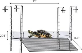 img 3 attached to 🐢 LaBrinx Designs Extra Large Wide Hanging Turtle Ramp - Ultimate Aquatic Reptile Basking Platform for Enriching Habitat