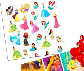 img 1 attached to Disney Temporary Tattoos Mega Assortment - Bundle of 7 Packs featuring 🎉 Disney Princess, Toy Story, Frozen, Cars, Lion King & More! Over 175 High-Quality Tattoos!