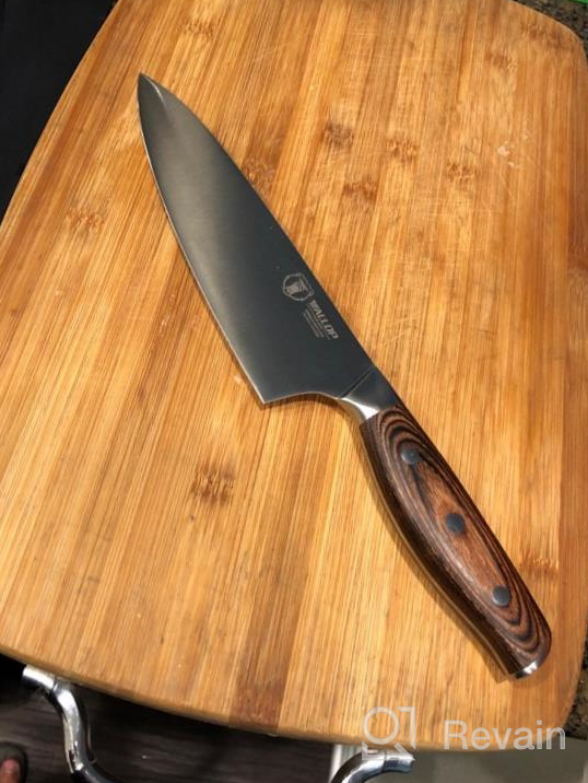 img 1 attached to Jane Series Paring Knife - 3.5 Inch Fruit Peeling Knife - Small Kitchen Knife With Full Tang Pakkawood Handle - German HC Stainless Steel - Comes In Gift Box - Ideal For Precise Cutting And Peeling review by Dan Davis