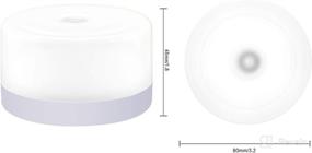 img 3 attached to 🌙 S SELDORAUK Baby Night Light: USB Rechargeable Bedside Lamp for Kids - Touch Control Nursery Lamp for Breastfeeding, Sleeping, and Relaxing (Cool Light)